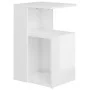 Mesa auxiliar madera contrachapada blanco brillante 36x30x56 cm de vidaXL, Mesas auxiliares - Ref: Foro24-802999, Precio: 34,...