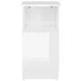 Mesa auxiliar madera contrachapada blanco brillante 36x30x56 cm de vidaXL, Mesas auxiliares - Ref: Foro24-802999, Precio: 34,...