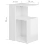 Mesa auxiliar madera contrachapada blanco brillante 36x30x56 cm de vidaXL, Mesas auxiliares - Ref: Foro24-802999, Precio: 36,...