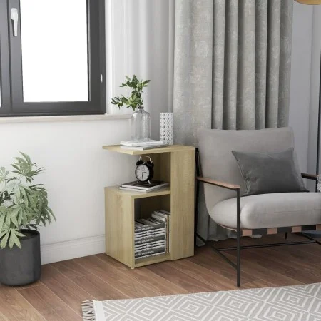 Oak-colored plywood side table 36x30x56 cm by vidaXL, Side tables - Ref: Foro24-802996, Price: 27,79 €, Discount: %