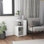 Mesa auxiliar de madera contrachapada blanco 36x30x56 cm de vidaXL, Mesas auxiliares - Ref: Foro24-802993, Precio: 28,54 €, D...