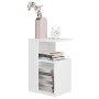 Mesa auxiliar de madera contrachapada blanco 36x30x56 cm de vidaXL, Mesas auxiliares - Ref: Foro24-802993, Precio: 28,54 €, D...