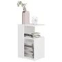 Mesa auxiliar de madera contrachapada blanco 36x30x56 cm de vidaXL, Mesas auxiliares - Ref: Foro24-802993, Precio: 28,96 €, D...