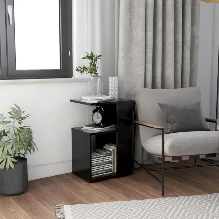 Mesa auxiliar de madera contrachapada negro 36x30x56 cm de vidaXL, Mesas auxiliares - Ref: Foro24-802994, Precio: 29,46 €, De...