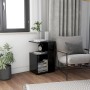 Mesa auxiliar de madera contrachapada negro 36x30x56 cm de vidaXL, Mesas auxiliares - Ref: Foro24-802994, Precio: 29,73 €, De...