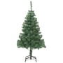 Árbol de Navidad artificial con soporte acero 910 ramas 210 cm en Decoración Festiva y Estacional | Comprar online en Foru.es