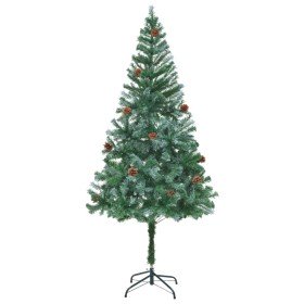 Árbol de Navidad glaseado con piñas 180 cm en Decoración Festiva y Estacional | Comprar online en Foru.es