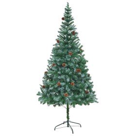 Árbol de Navidad artificial con piñas 210 cm en Decoración Festiva y Estacional | Comprar online en Foru.es