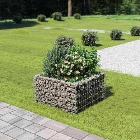Arriate de gaviones de acero 90x90x50 cm en Macetas y jardineras | Comprar online en Foru.es