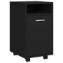 Armario auxiliar ruedas madera contrachapada negro 33x38x60 cm de vidaXL, Taquillas y armarios de almacenamiento - Ref: Foro2...