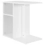 Mesa auxiliar de madera contrachapada blanco 50x30x50 cm de vidaXL, Mesas auxiliares - Ref: Foro24-803020, Precio: 29,40 €, D...