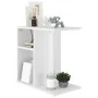 Mesa auxiliar de madera contrachapada blanco 50x30x50 cm de vidaXL, Mesas auxiliares - Ref: Foro24-803020, Precio: 29,40 €, D...