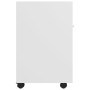 Armario auxiliar ruedas blanco madera contrachapada 33x38x60 cm de vidaXL, Taquillas y armarios de almacenamiento - Ref: Foro...