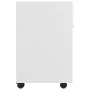 Armario auxiliar ruedas blanco madera contrachapada 33x38x60 cm de vidaXL, Taquillas y armarios de almacenamiento - Ref: Foro...