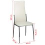 Sillas de comedor 4 unidades cuero sintético blanco en Sillas de comedor | Comprar online en Foru.es