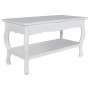 Mesa de centro de 2 niveles de MDF blanca en Mesas de centro | Comprar online en Foru.es