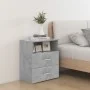 Mesitas de noche 2 unidades gris hormigón 50x32x60 cm de vidaXL, Mesitas de noche - Ref: Foro24-803281, Precio: 103,42 €, Des...