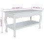 Mesa de centro de 2 niveles de MDF blanca en Mesas de centro | Comprar online en Foru.es