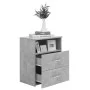 Mesitas de noche 2 unidades gris hormigón 50x32x60 cm de vidaXL, Mesitas de noche - Ref: Foro24-803281, Precio: 103,42 €, Des...