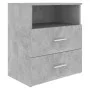 Mesitas de noche 2 unidades gris hormigón 50x32x60 cm de vidaXL, Mesitas de noche - Ref: Foro24-803281, Precio: 103,42 €, Des...