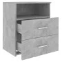 Mesitas de noche 2 unidades gris hormigón 50x32x60 cm de vidaXL, Mesitas de noche - Ref: Foro24-803281, Precio: 103,42 €, Des...