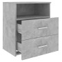 Mesitas de noche 2 unidades gris hormigón 50x32x60 cm de vidaXL, Mesitas de noche - Ref: Foro24-803281, Precio: 104,65 €, Des...