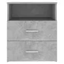 Mesitas de noche 2 unidades gris hormigón 50x32x60 cm de vidaXL, Mesitas de noche - Ref: Foro24-803281, Precio: 103,42 €, Des...