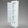 Estantería moderna con 3 estantes de madera blanca en Librerías y estanterías | Comprar online en Foru.es