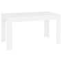 Mesa de comedor de madera contrachapada blanco 140x74,5x76 cm de vidaXL, Mesas de cocina y de comedor - Ref: Foro24-804202, P...