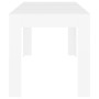 Mesa de comedor de madera contrachapada blanco 140x74,5x76 cm de vidaXL, Mesas de cocina y de comedor - Ref: Foro24-804202, P...