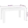 Mesa de comedor de madera contrachapada blanco 140x74,5x76 cm de vidaXL, Mesas de cocina y de comedor - Ref: Foro24-804202, P...