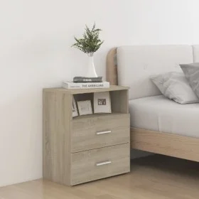 Nachttische 2 Einheiten Sonoma-Eiche 50x32x60 cm von vidaXL, Nachttische - Ref: Foro24-803279, Preis: 98,03 €, Rabatt: %