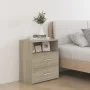 Mesitas de noche 2 unidades roble Sonoma 50x32x60 cm de vidaXL, Mesitas de noche - Ref: Foro24-803279, Precio: 98,03 €, Descu...