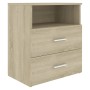 Mesitas de noche 2 unidades roble Sonoma 50x32x60 cm de vidaXL, Mesitas de noche - Ref: Foro24-803279, Precio: 99,24 €, Descu...