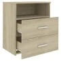 Mesitas de noche 2 unidades roble Sonoma 50x32x60 cm de vidaXL, Mesitas de noche - Ref: Foro24-803279, Precio: 98,03 €, Descu...