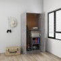 Armario de madera contrachapada gris hormigón 82,5x51,5x180 cm de vidaXL, Armarios roperos - Ref: Foro24-803438, Precio: 139,...