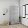 Armario de madera contrachapada gris hormigón 82,5x51,5x180 cm de vidaXL, Armarios roperos - Ref: Foro24-803438, Precio: 156,...