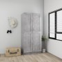 Armario de madera contrachapada gris hormigón 82,5x51,5x180 cm de vidaXL, Armarios roperos - Ref: Foro24-803438, Precio: 139,...