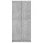Armario de madera contrachapada gris hormigón 82,5x51,5x180 cm de vidaXL, Armarios roperos - Ref: Foro24-803438, Precio: 156,...