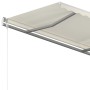Toldo manual retráctil con postes color crema 3x2,5 m en Toldos | Comprar online en Foru.es