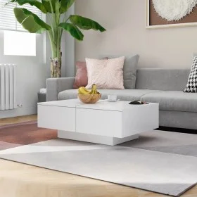 Mesa de centro madera contrachapada blanco 90x60x31 cm de vidaXL, Mesas de centro - Ref: Foro24-804175, Precio: 78,26 €, Desc...