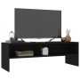 Mueble para TV madera contrachapada negro 120x40x40 cm en Muebles TV | Comprar online en Foru.es