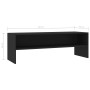 Mueble para TV madera contrachapada negro 120x40x40 cm en Muebles TV | Comprar online en Foru.es