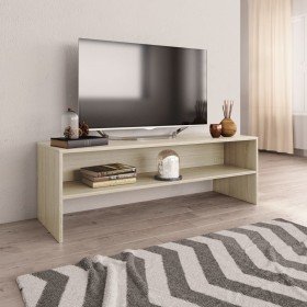 Mueble de TV madera contrachapada roble Sonoma 120x40x40cm en Muebles TV | Comprar online en Foru.es