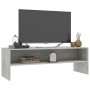 Mueble de TV madera contrachapada gris hormigón 120x40x40 cm en Muebles TV | Comprar online en Foru.es