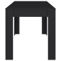 Mesa de comedor de madera contrachapada negro 140x74,5x76 cm de vidaXL, Mesas de cocina y de comedor - Ref: Foro24-804203, Pr...
