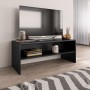 Mueble para TV madera contrachapada negro100x40x40 cm en Muebles TV | Comprar online en Foru.es