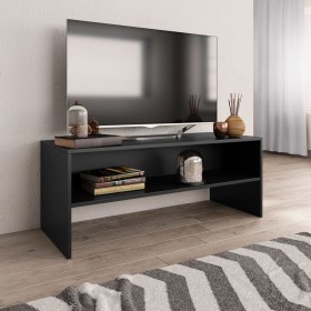Mueble para TV madera contrachapada negro100x40x40 cm en Muebles TV | Comprar online en Foru.es