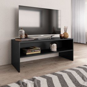 Mueble para TV madera contrachapada negro100x40x40 cm en Muebles TV | Comprar online en Foru.es
