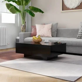Black plywood coffee table 90x60x31 cm by vidaXL, Coffee table - Ref: Foro24-804176, Price: 84,35 €, Discount: %